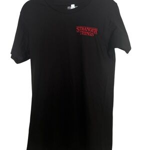 Netflix Black Tee with Red Logo